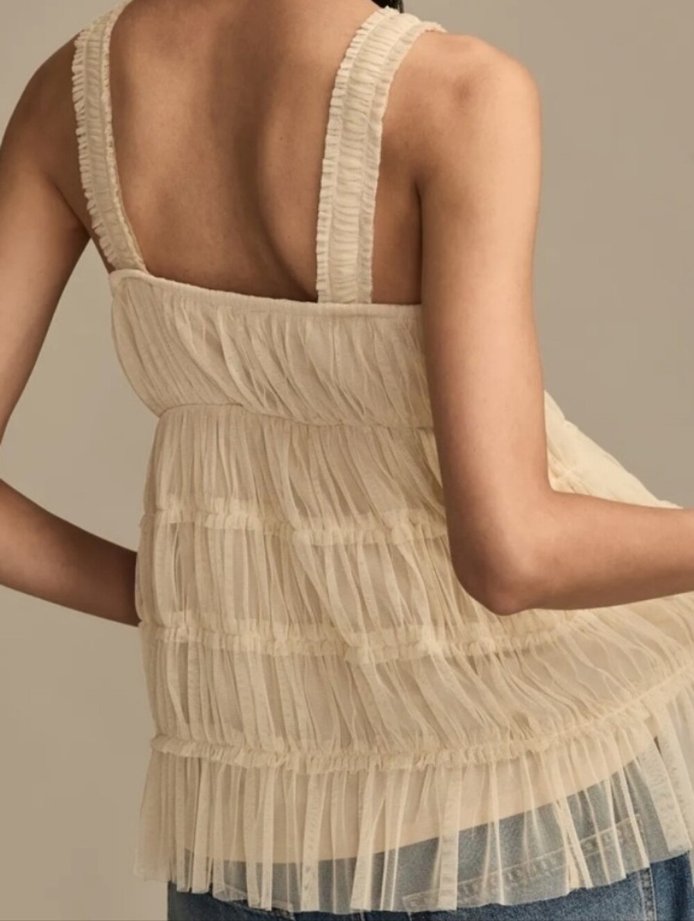 Lucky Brand Tiered Tulle Tank - Picture 5 of 5